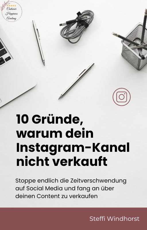 Titelbild Guide "10 Gründe, warum dein Instagram Kanal nicht verkauft